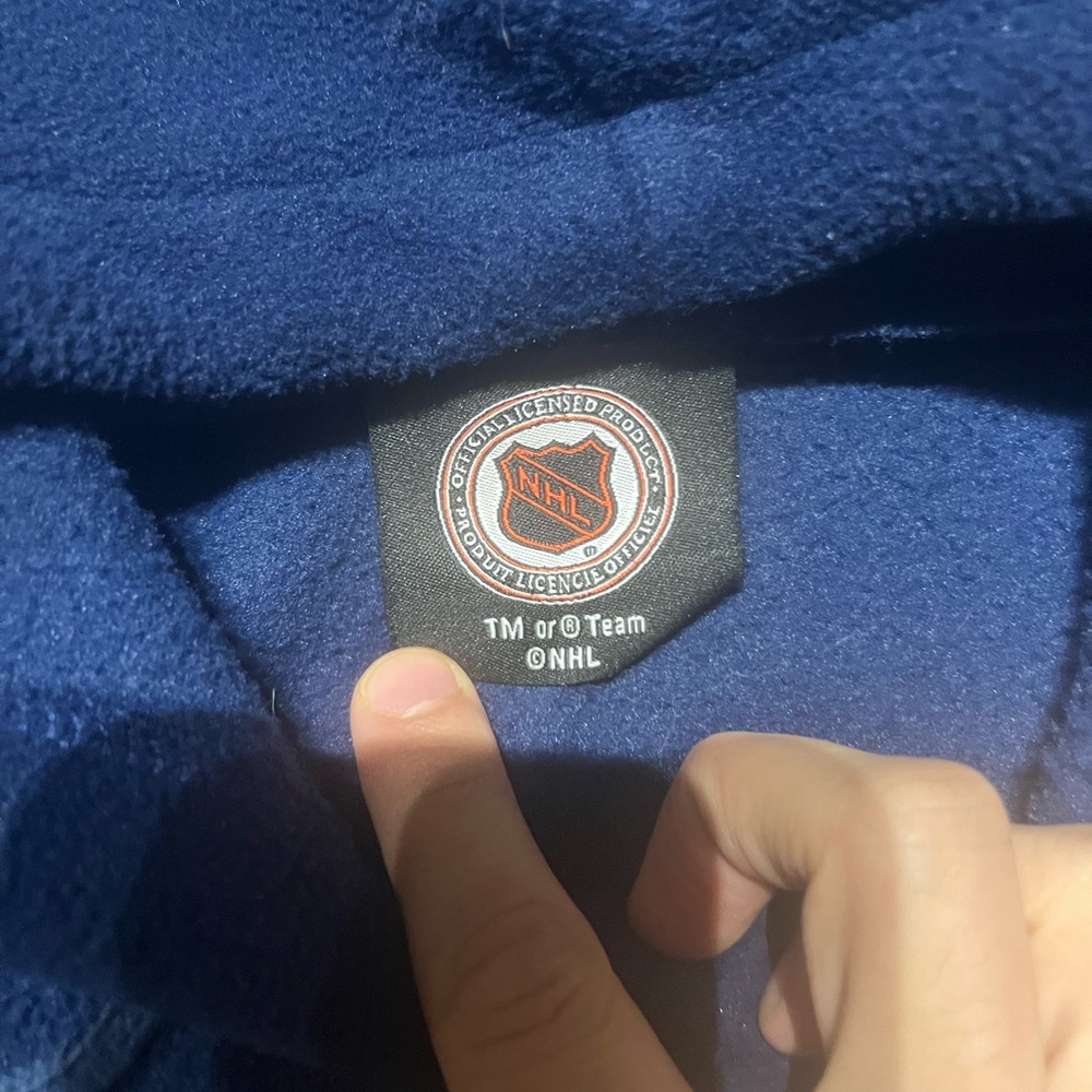 Vintage Oilers Blue Hoodie - Picture 3 of 4